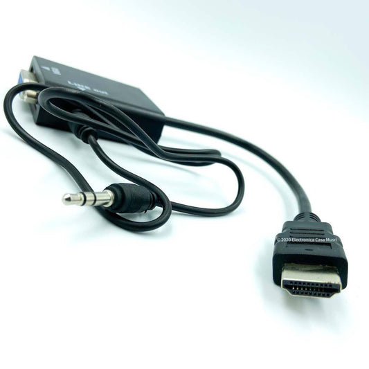 Conversor HDMI a VGA con audio
