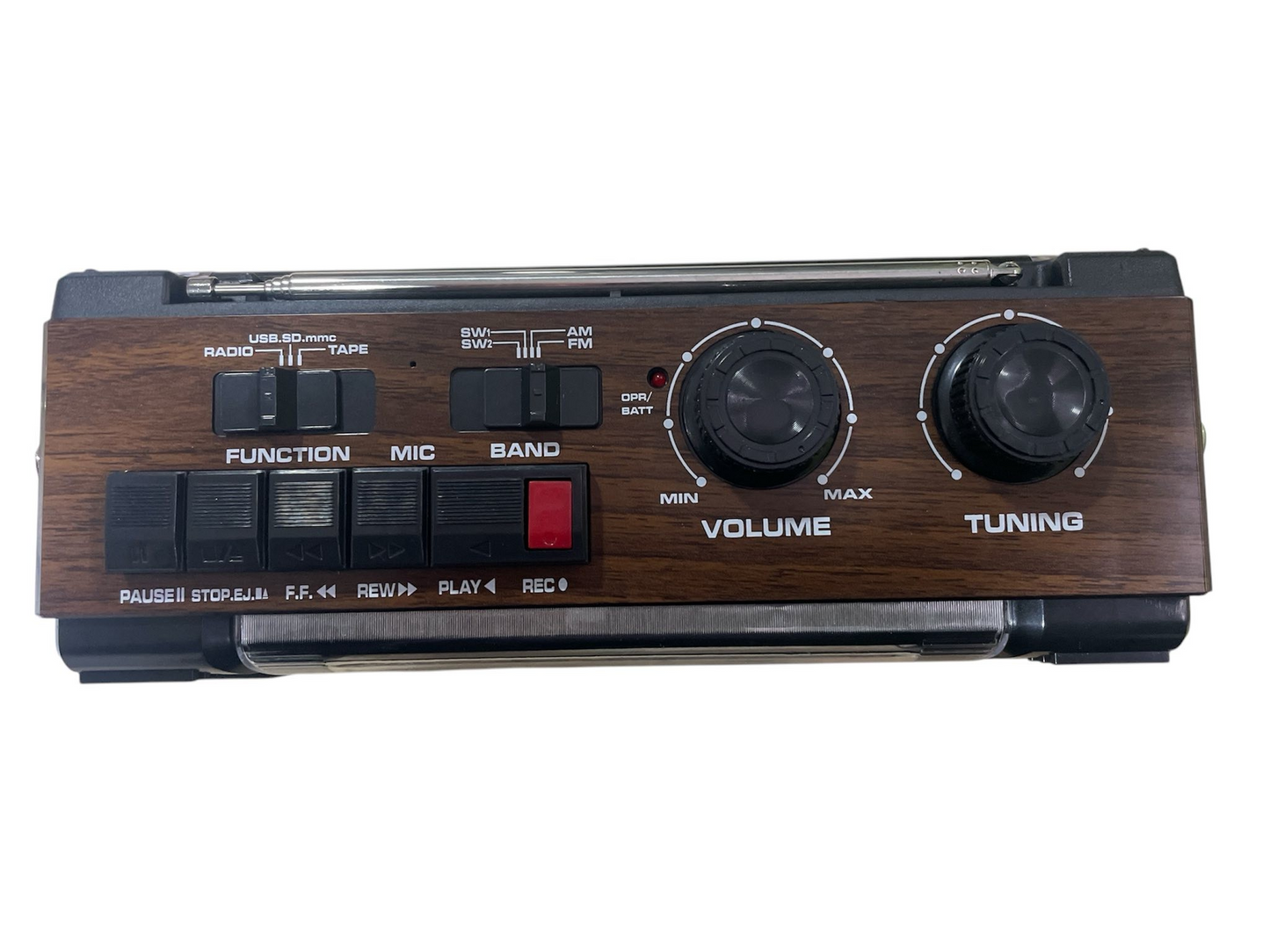 Radio Casetera AM FM SW USB SD