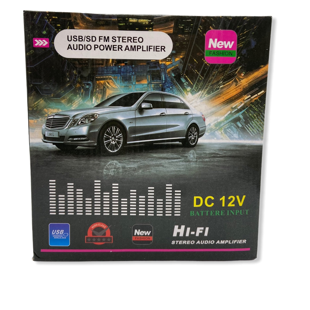 Amplificador 12v - 220v con Bluetooth