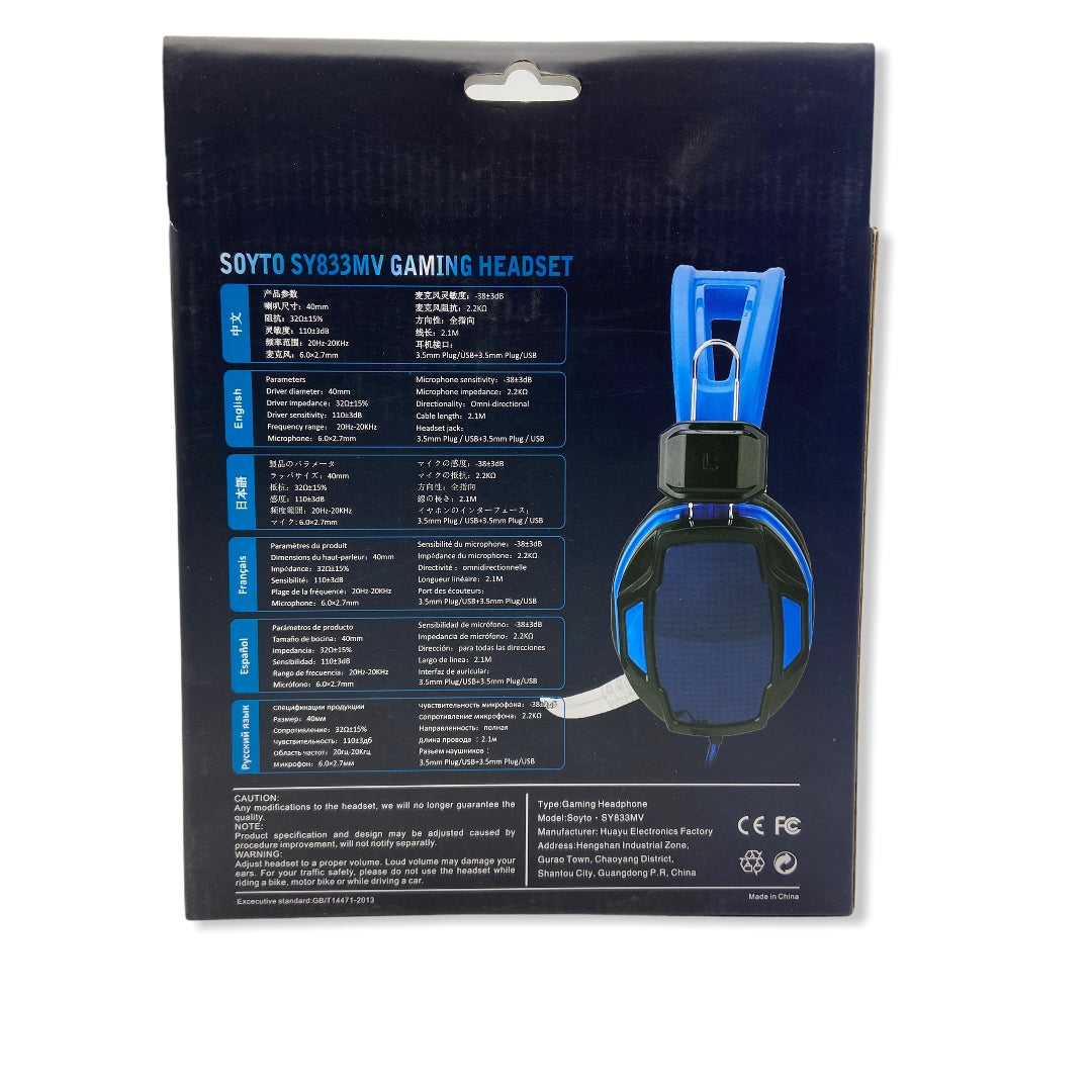 Audífonos Gamer SY833