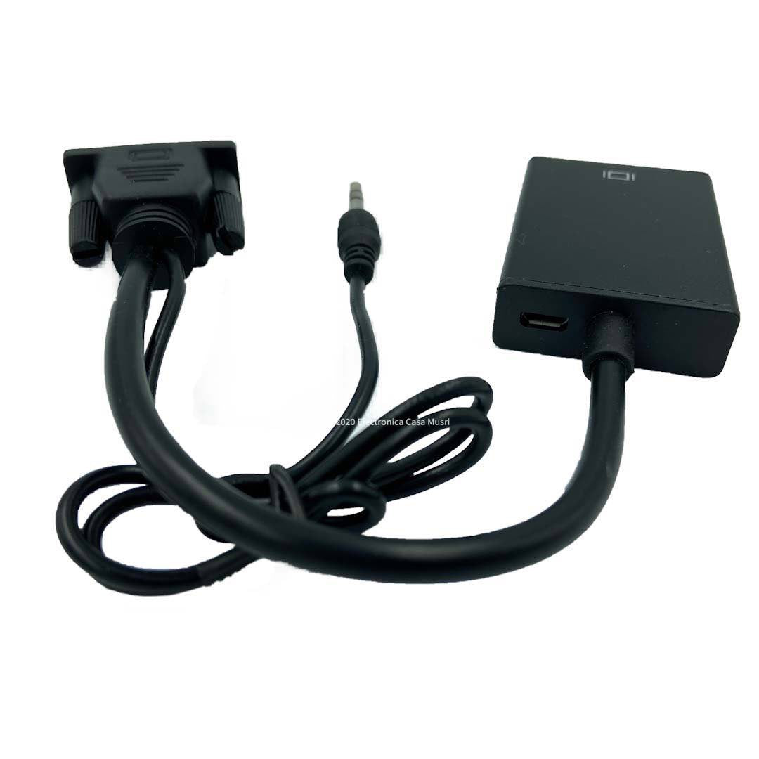 Conversor VGA a HDMI con audio