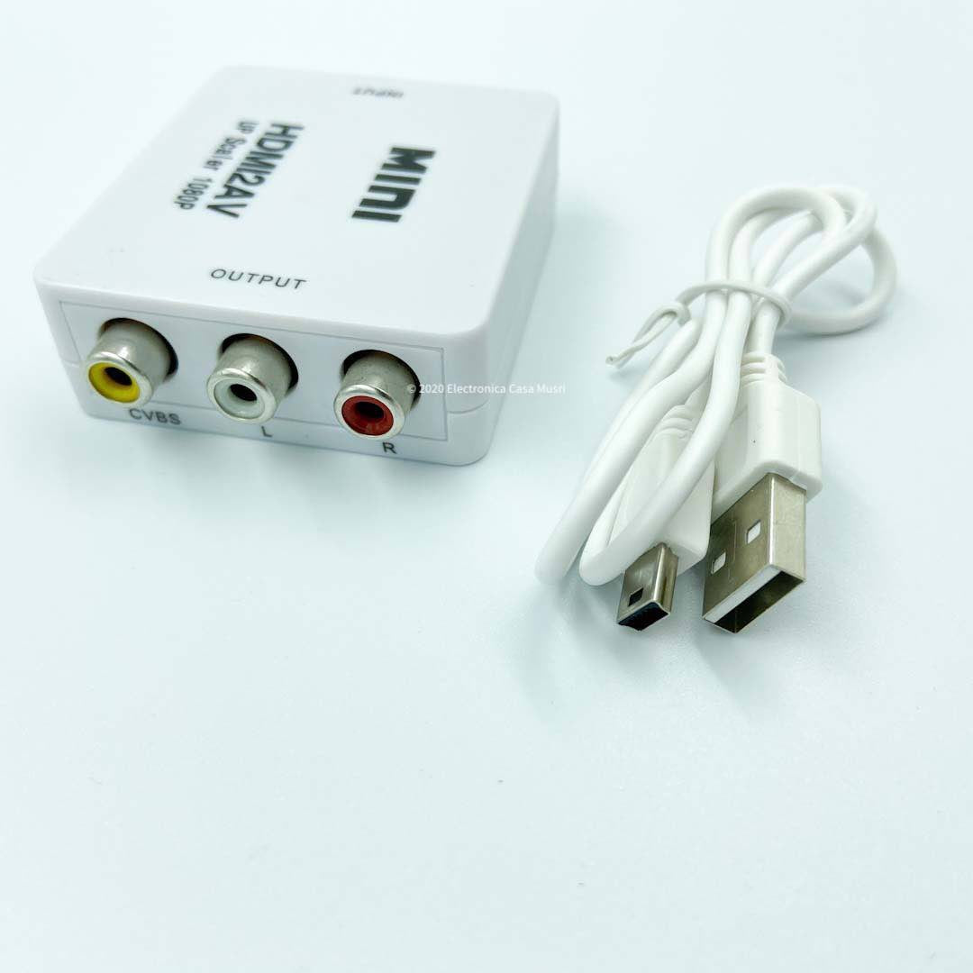 Conversor de HDMI 1080p a RCA (Audio/Video)
