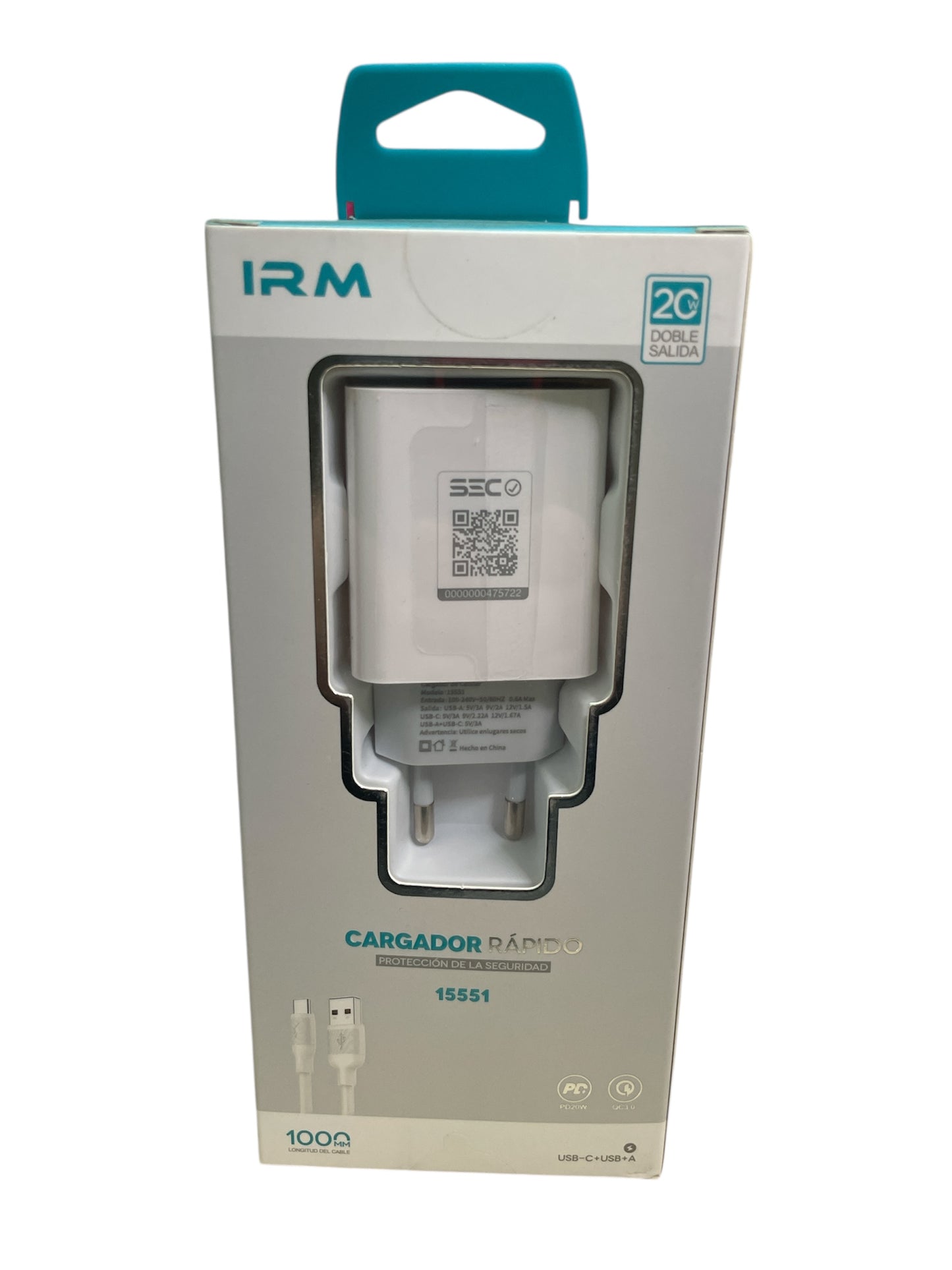 Cargador celular tipo C