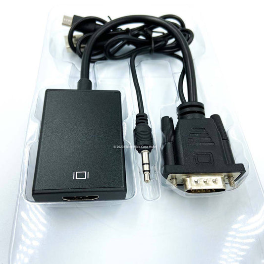 Conversor VGA a HDMI con audio