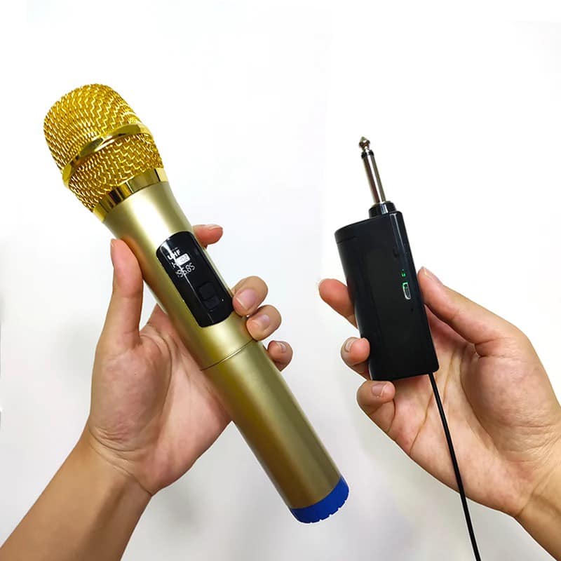 Micrófono Inalámbrico UHF Recargable