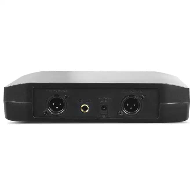 Micrófono doble UHF inalámbrico recargable
