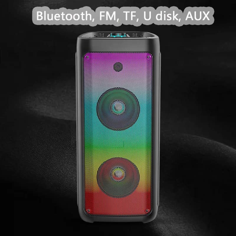 Parlante BT USB MSd FM Luz RGB