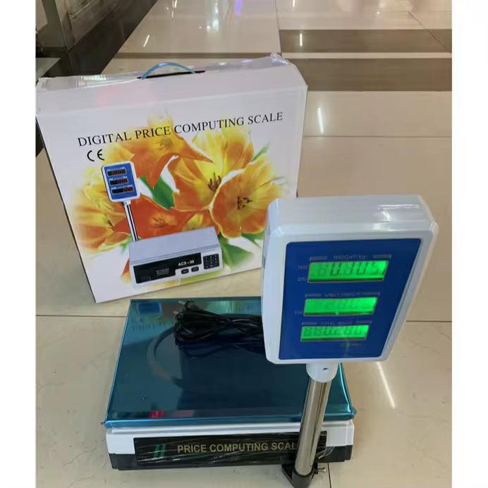 Balanza y pesas digitales