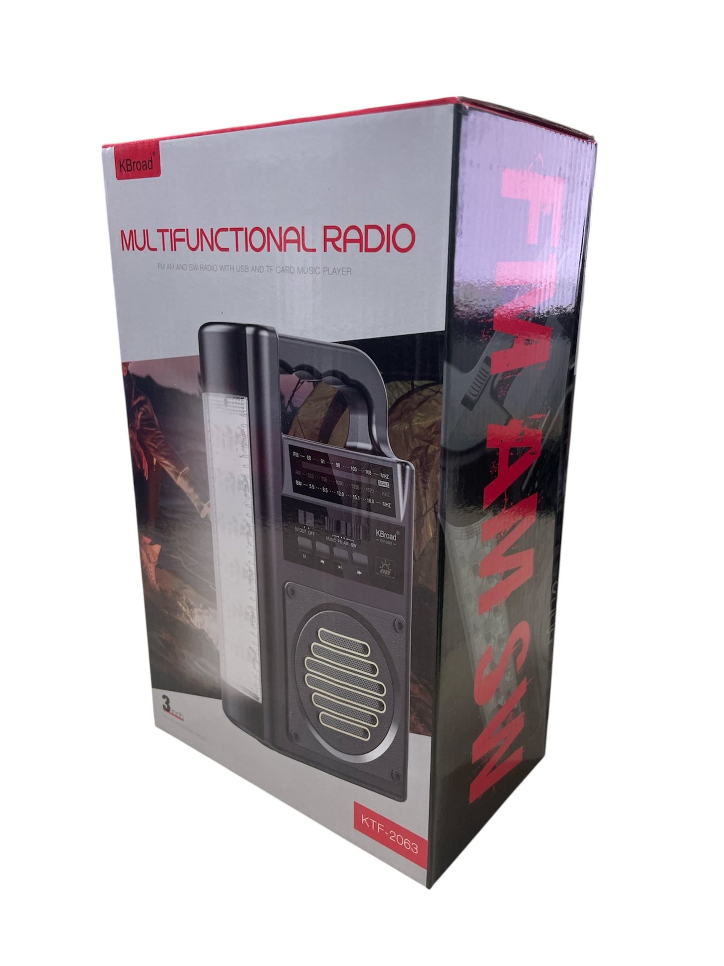 Radio solar recargable Luz led
