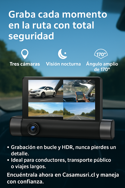 Camara para auto 3 cámaras