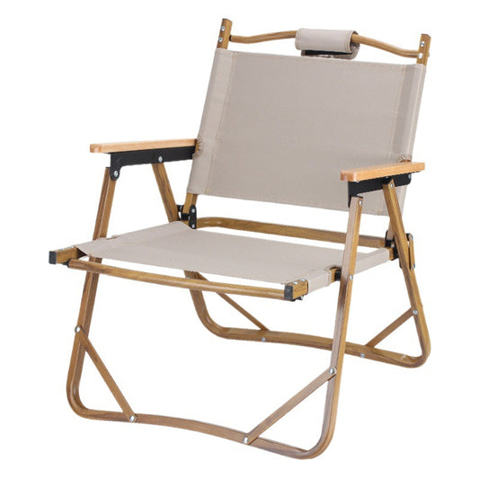 Silla plegable para camping Beige