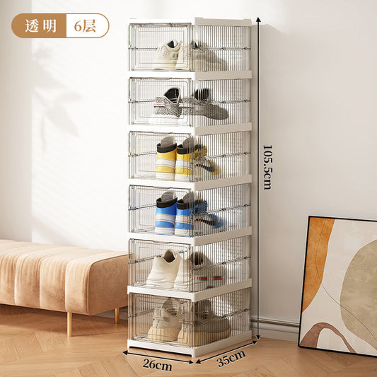 Caja organizadora de zapatos plegable x6 cajas multi uso