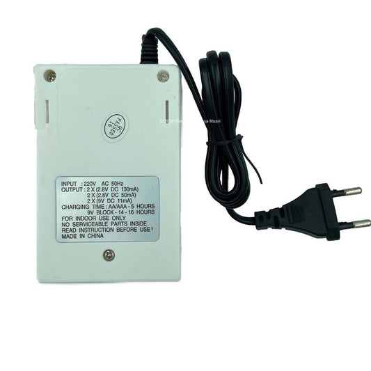 Cargador de pilas AA/AAA/Bateria 9v