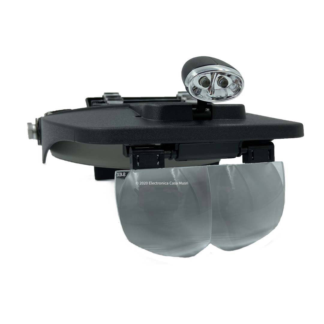 Lentes de Aumento con 4 lentes y Luz led