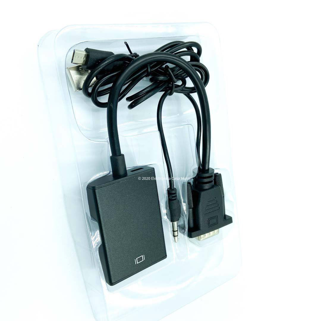 Conversor VGA a HDMI con audio