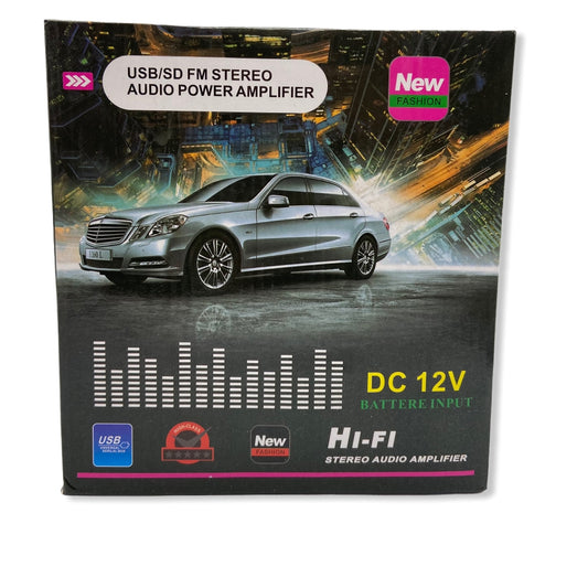 Amplificador 12v - 220v con Bluetooth