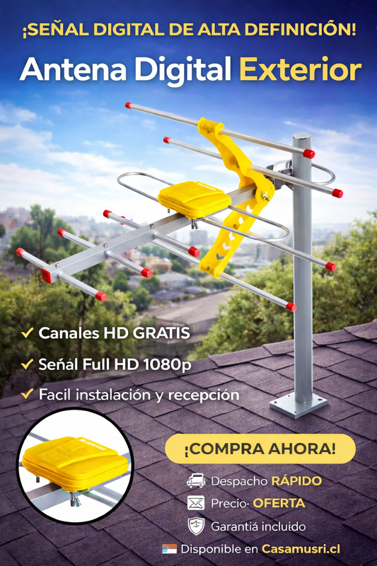 Antena digital exterior para zonas rurales