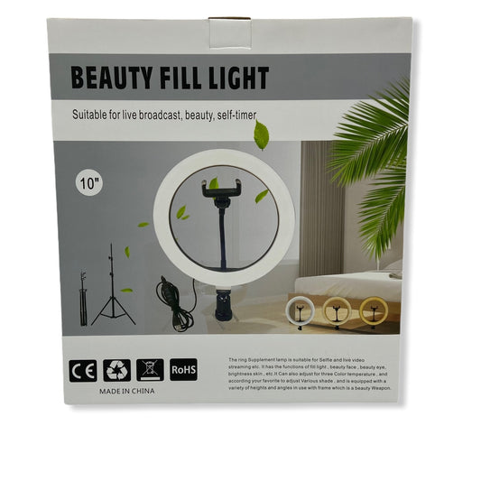 Aro Led 10" con pedestal y control remoto BT incluido