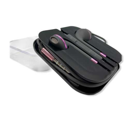 Audífonos Negros con Volumen y Micrófono