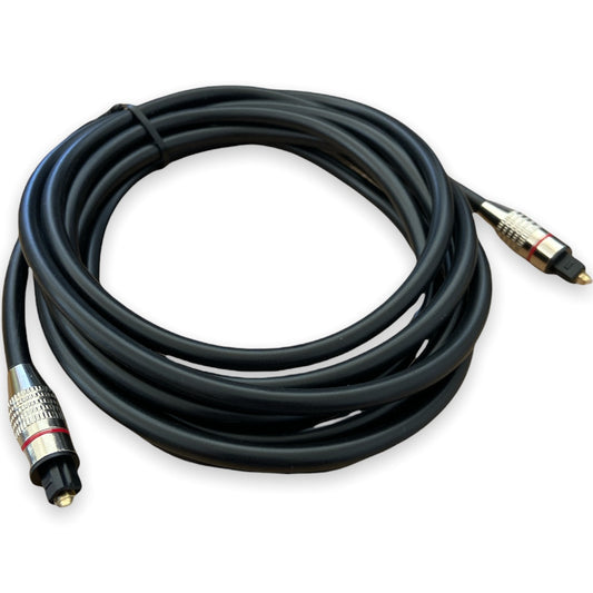 Cable Optico Audio Digital 3 metros Conexión Metálica