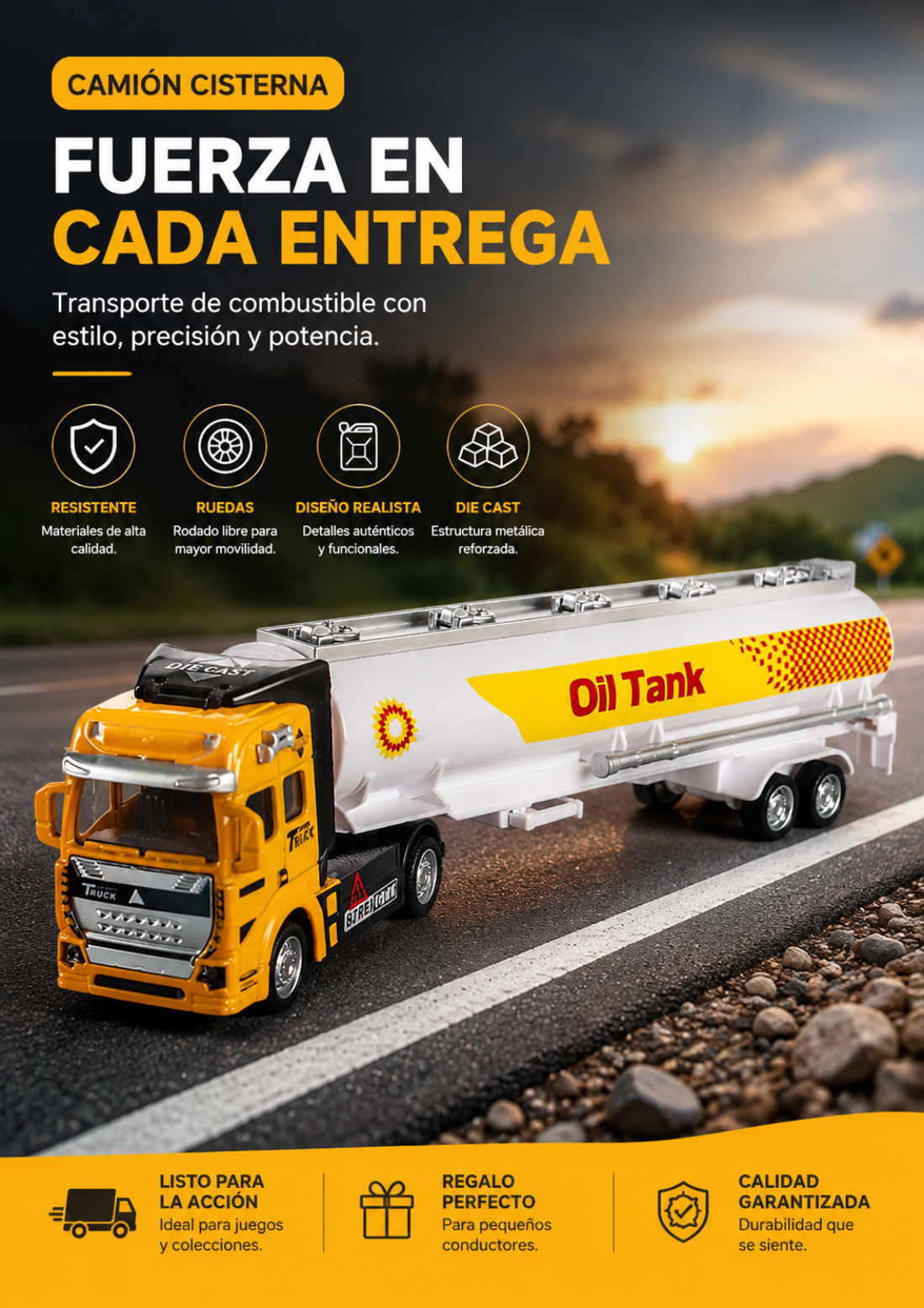 Camión tanque fricción