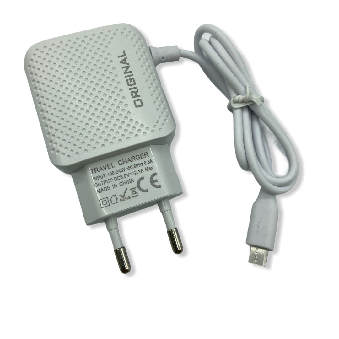 Cargador Celular MicroUSB + 2 USB 2.1A