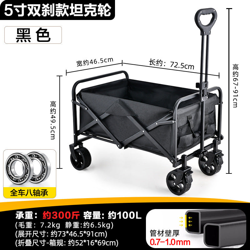 Carro para camping o feria 70x40cm