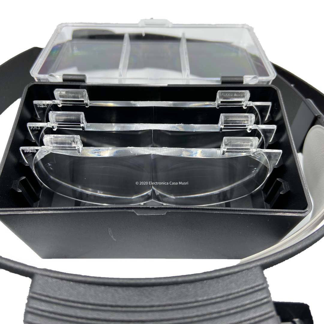 Lentes de Aumento con 4 lentes y Luz led