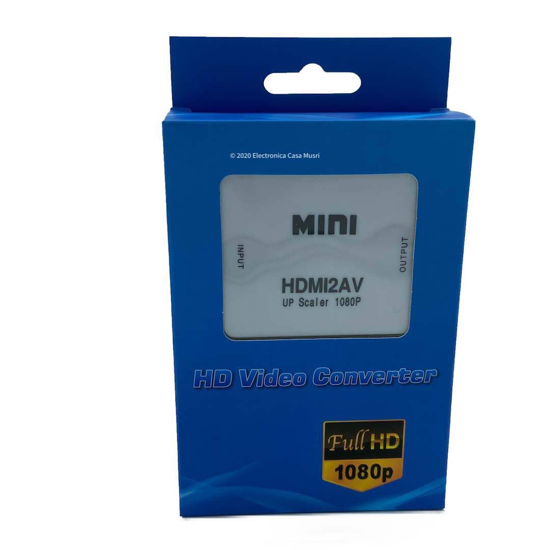 CONVERSOR DE RCA A HDMI UL-ADRCAHDMI COLOR NEGRO