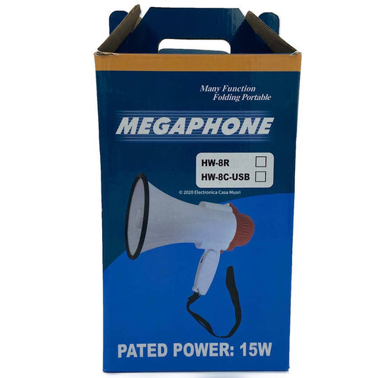 Megáfono Grabador De voz y Sirena