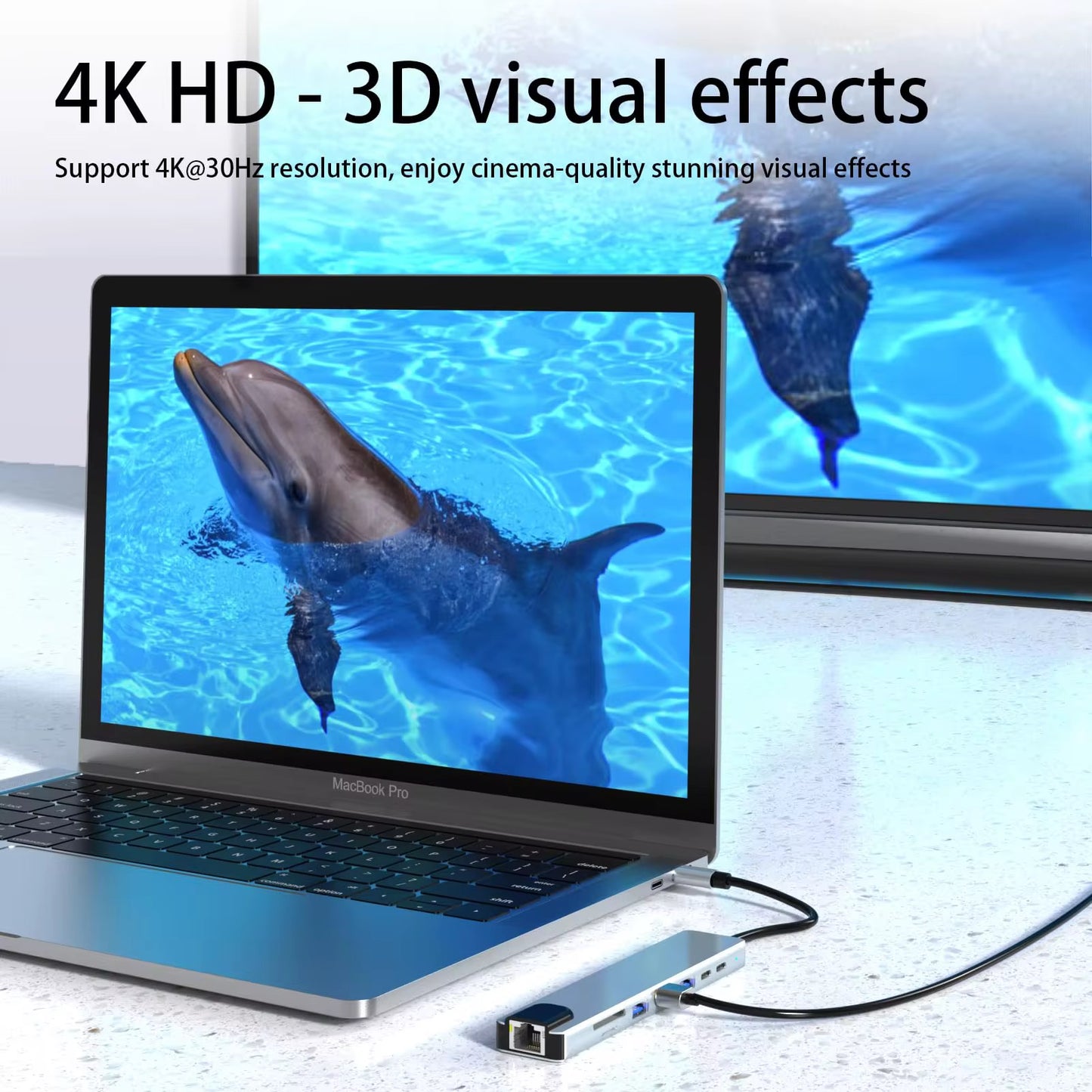 Adaptador USB C HDTV multi función