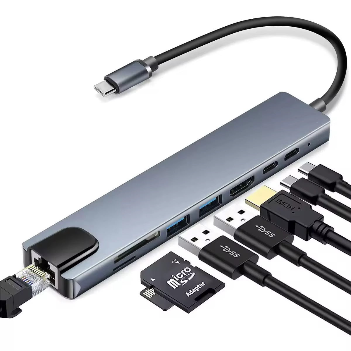 Adaptador USB C HDTV multi función