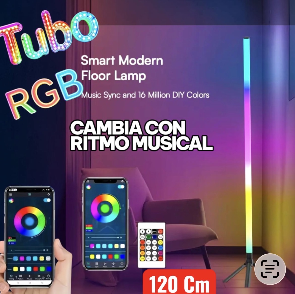 Tubo led pixel multicolor RGB CR