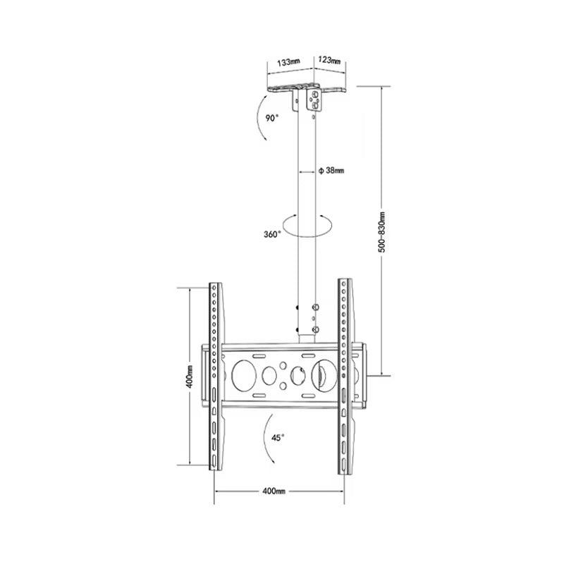 Soporte LCD para techo