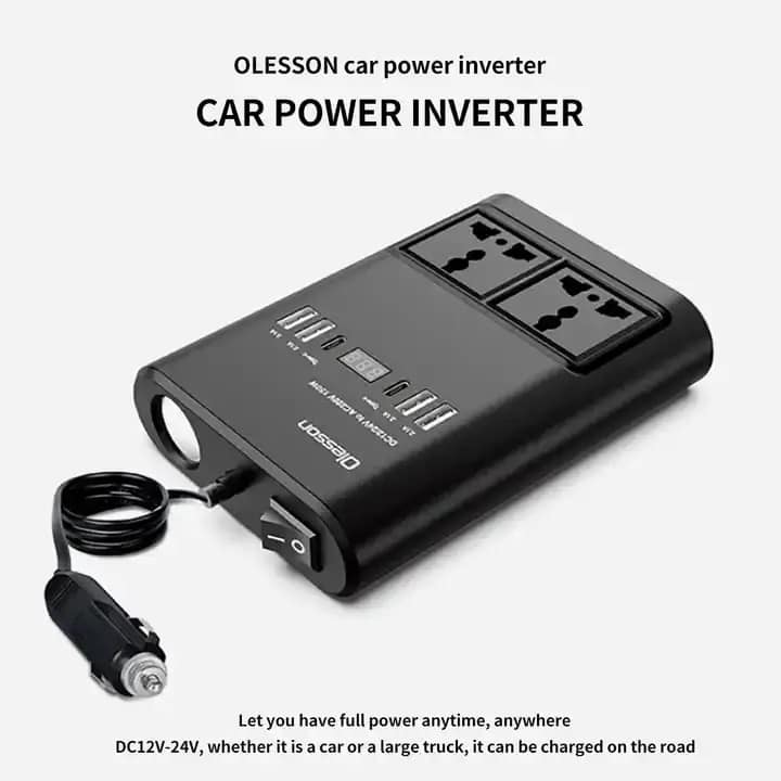 Conversor , Inversor de voltage 12-24 V a 220 V 150 W