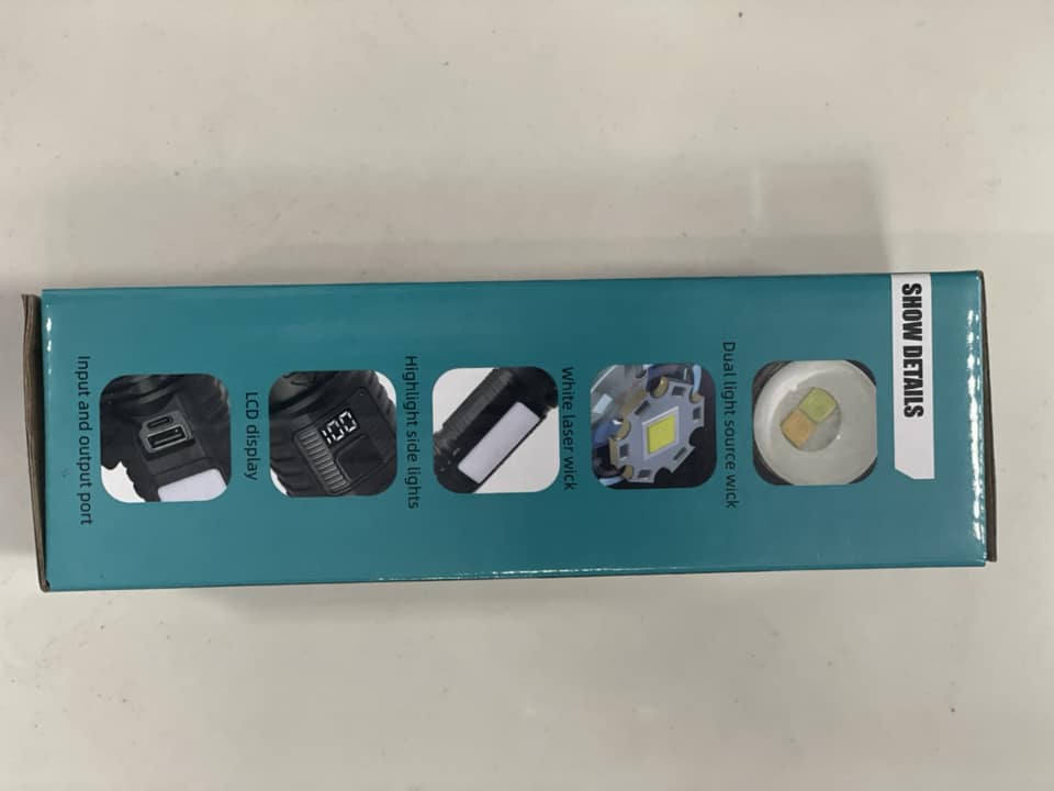 Linterna Led  2000 lumenes