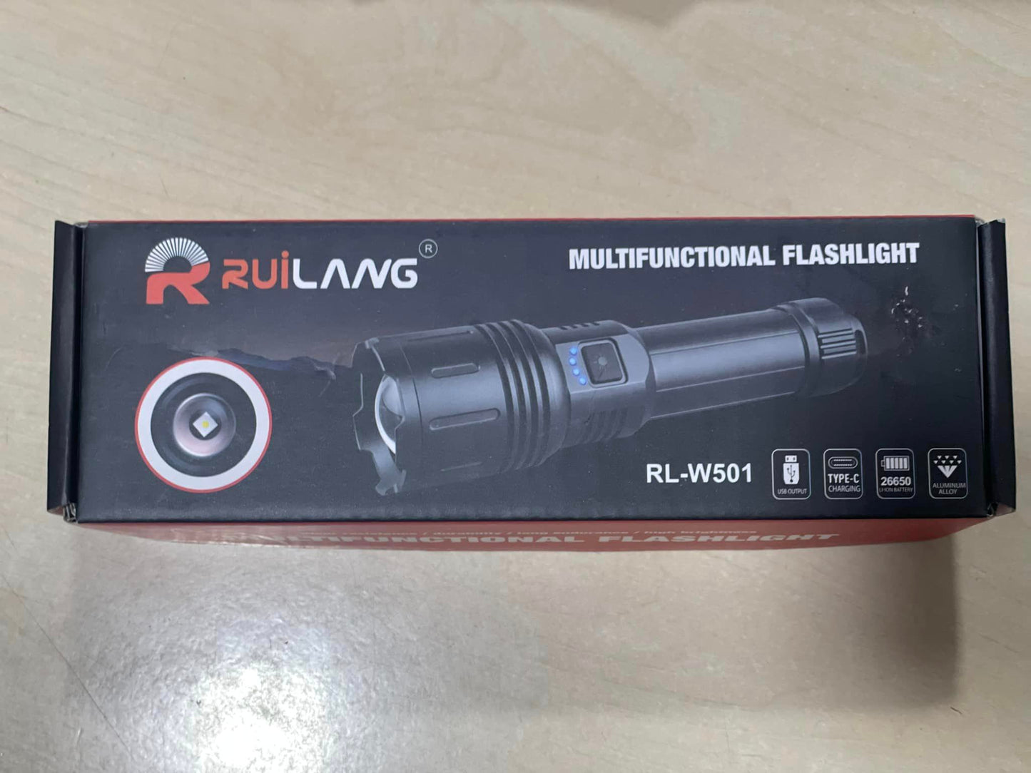 Linterna Led con zoom