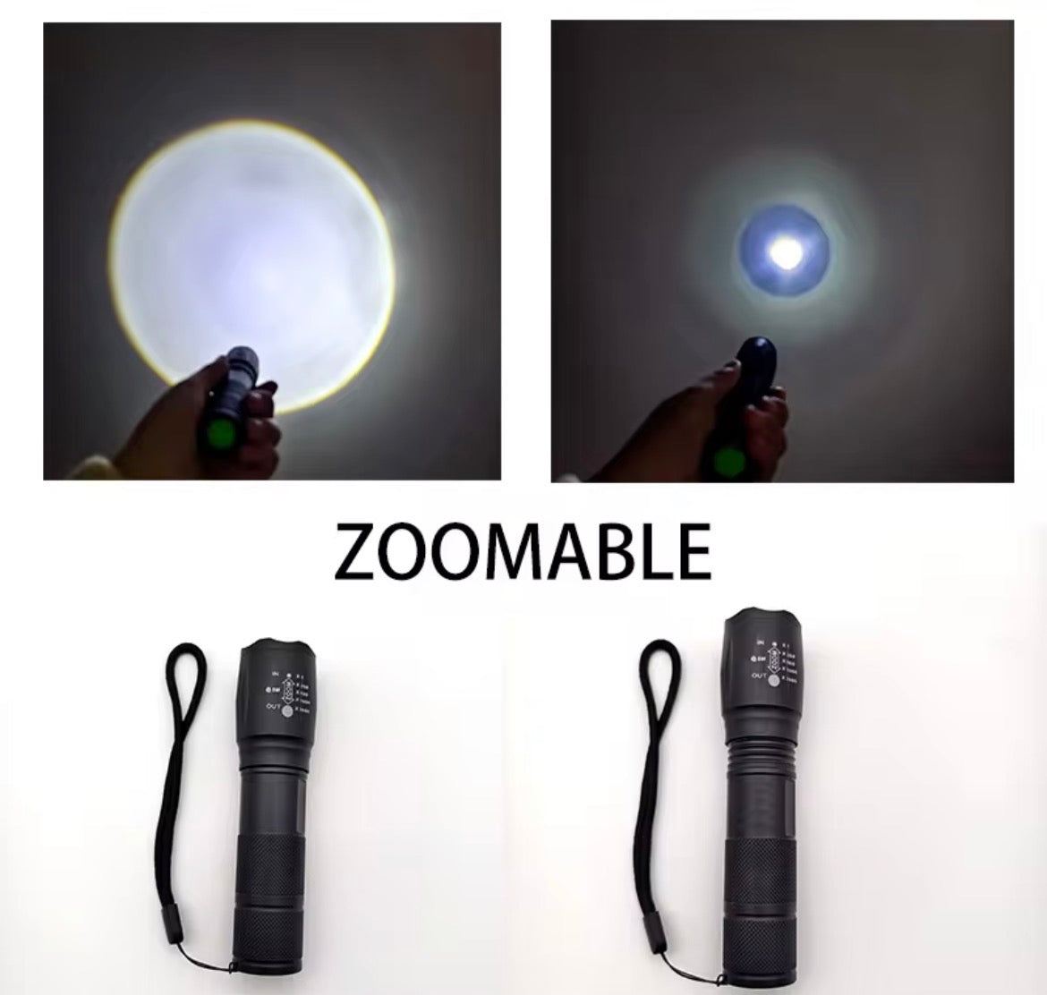 Linterna led a pilas. x2
