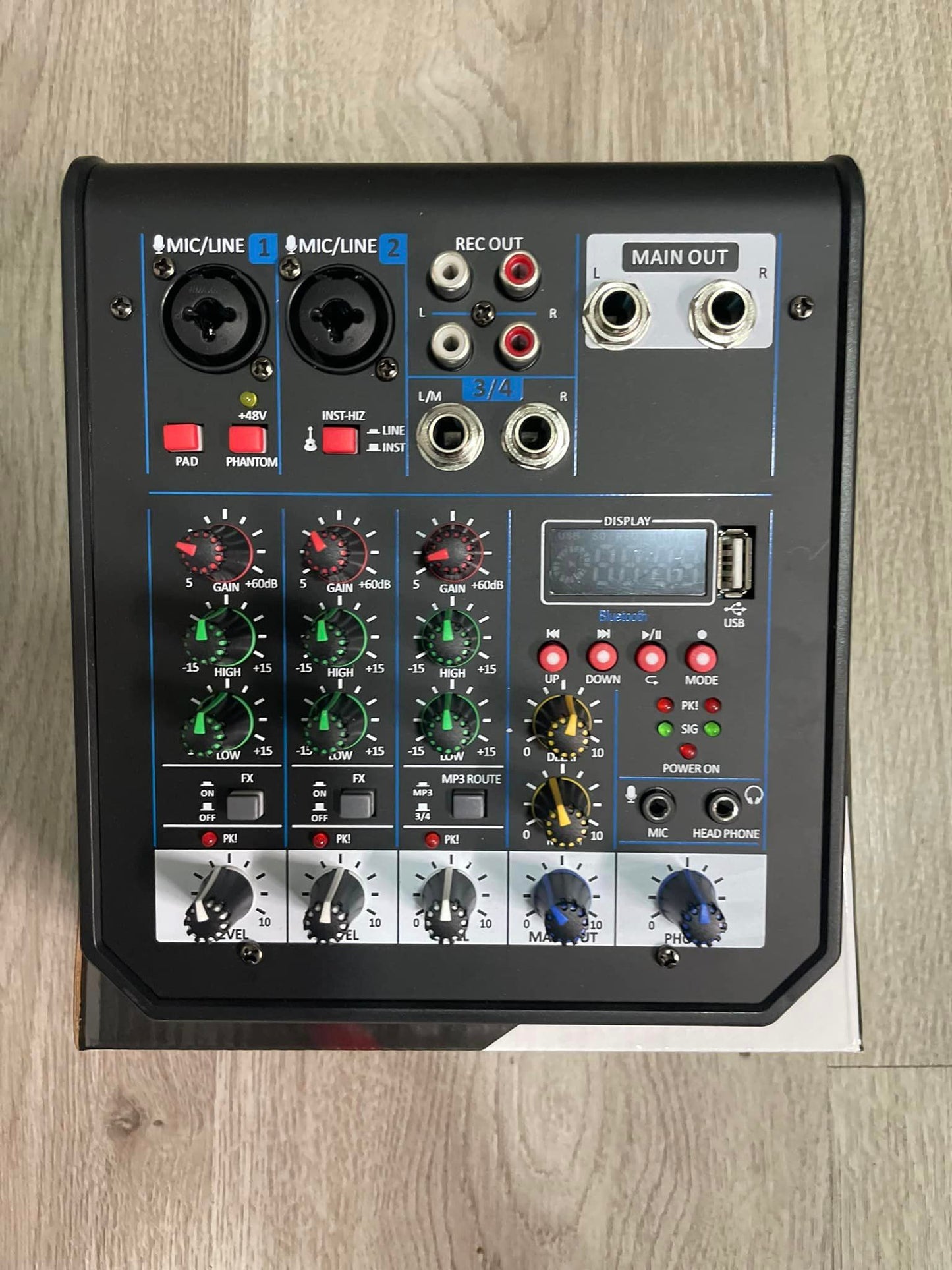 Mezclador de sonido profesional