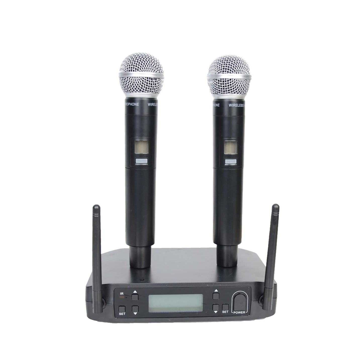 Micrófono doble UHF Inalámbrico recargable