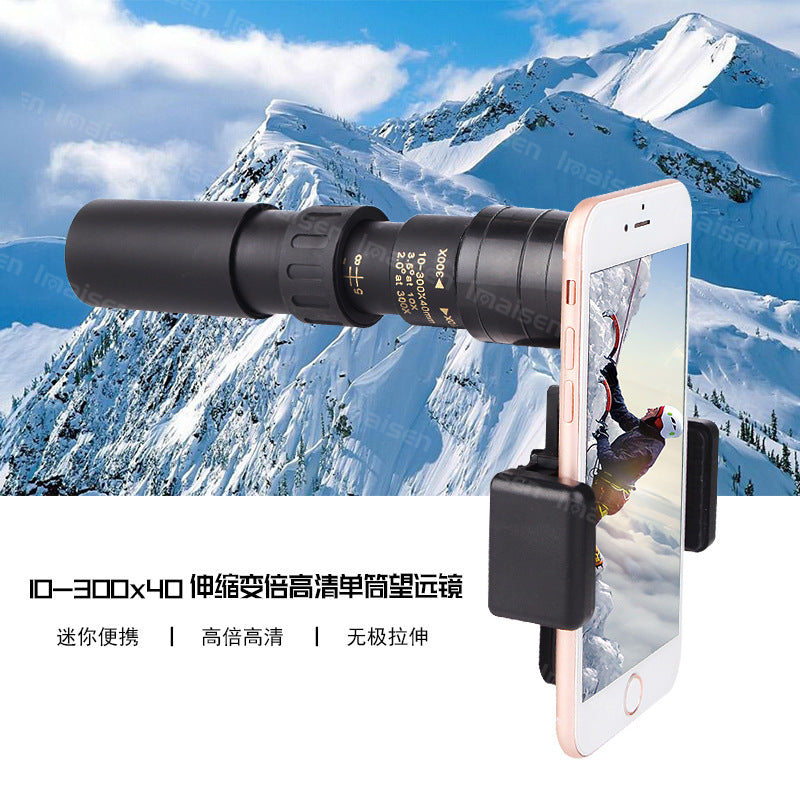 Telescopio monocular con zoom para celular