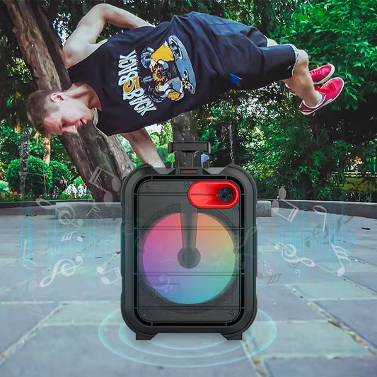 Parlante BT Usb Msd Fm Luz Rgb