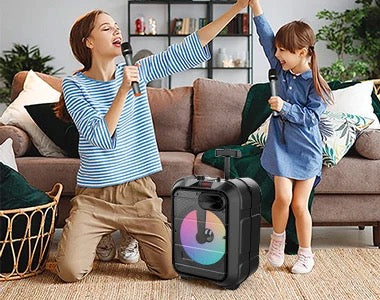 Parlante BT Usb Msd Fm Luz Rgb