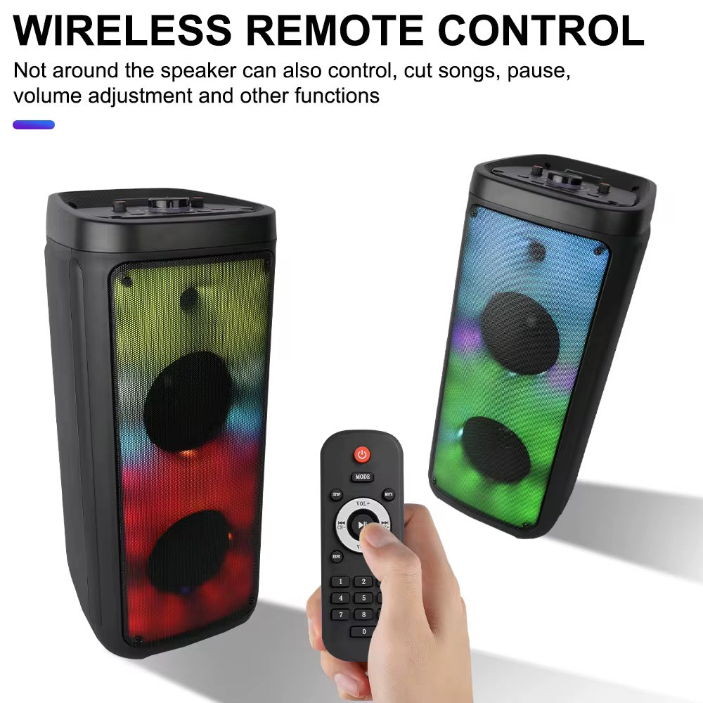 Parlante BT USB MSd FM Luz RGB