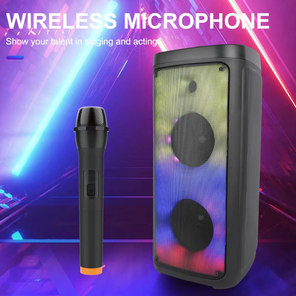 Parlante BT USB MSd FM Luz RGB