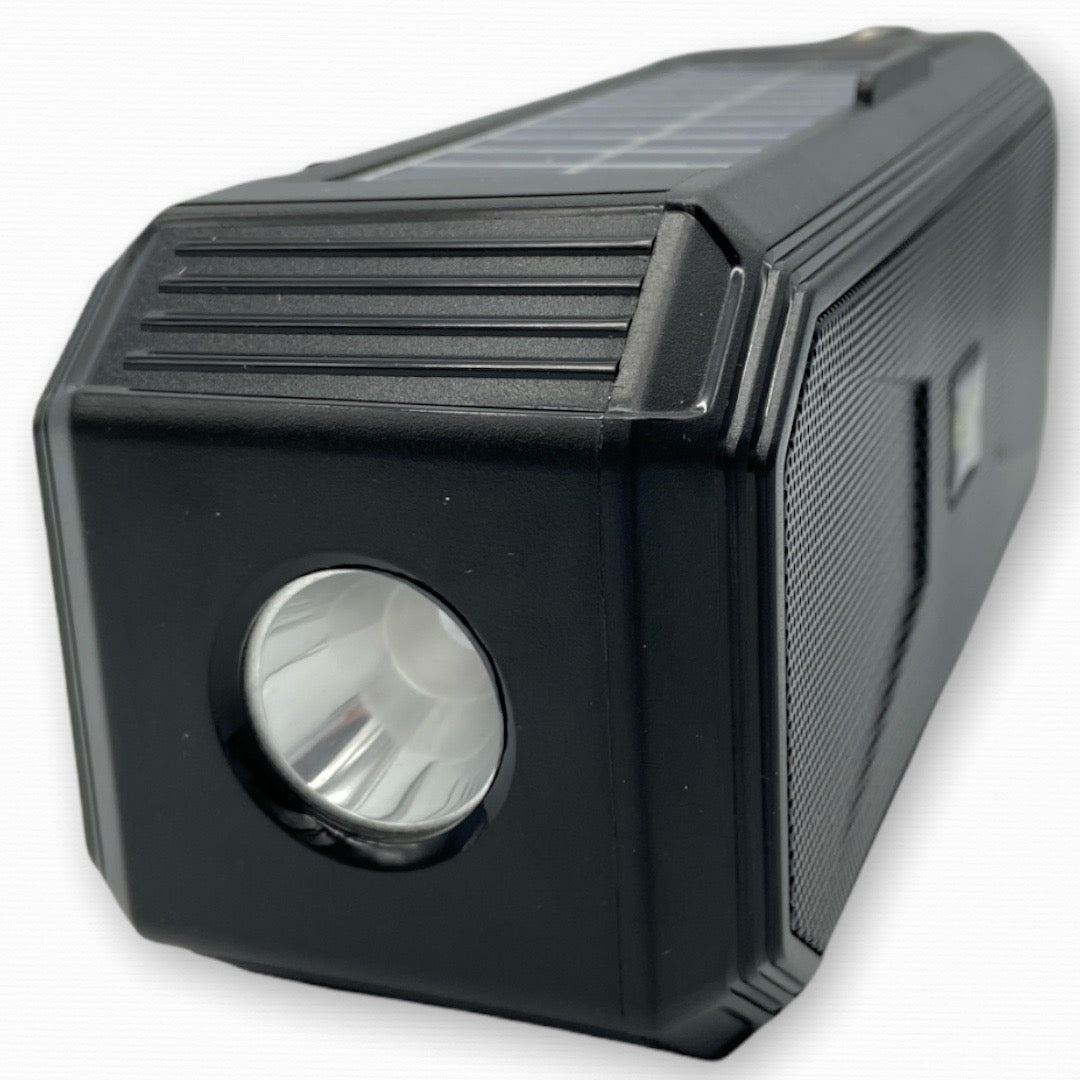 Parlante Bluetooth Solar USB Micro SD FM Linterna