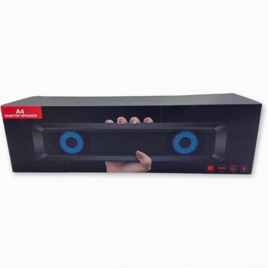 Parlantes Multimedia Desktop A4 Luz RGB