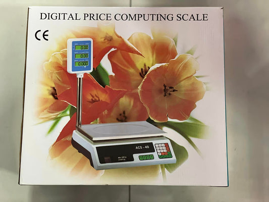 Balanza y pesas digitales