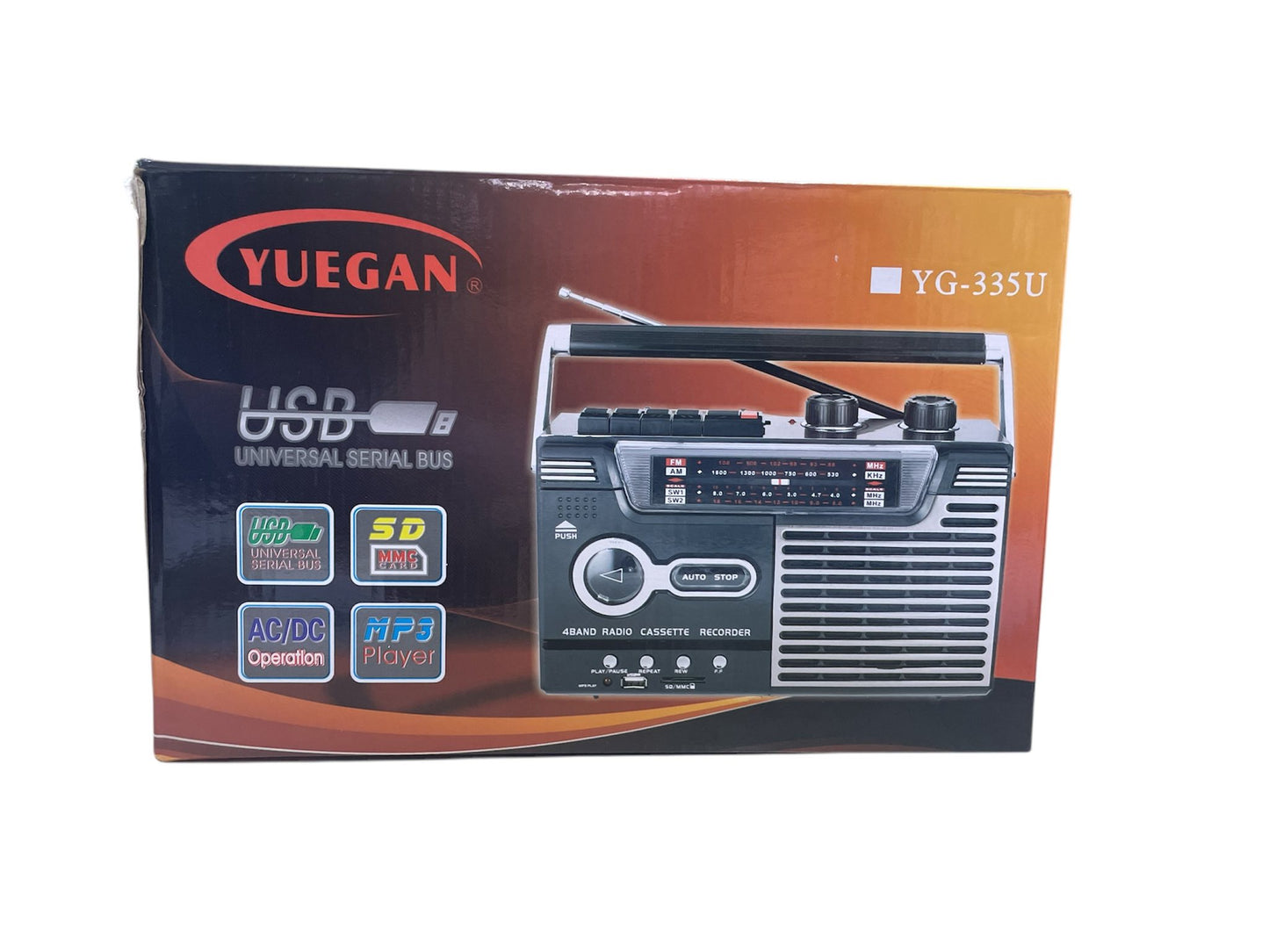 Radio Casetera AM FM SW USB SD