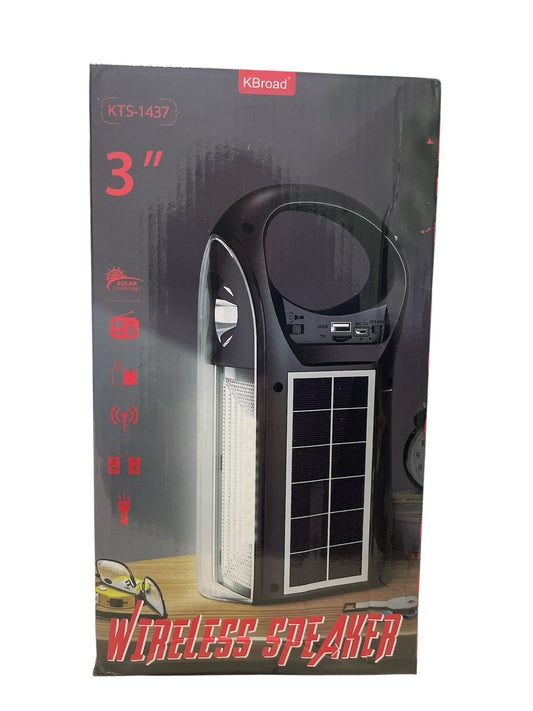 Radio BT Msd Usb , linterna , solar recargable.